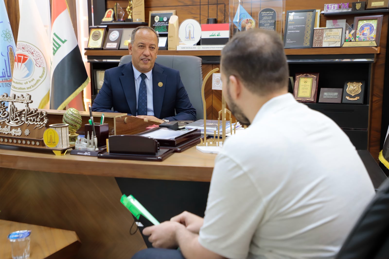 صورة من مقابلات السيد رئيس الجامعة